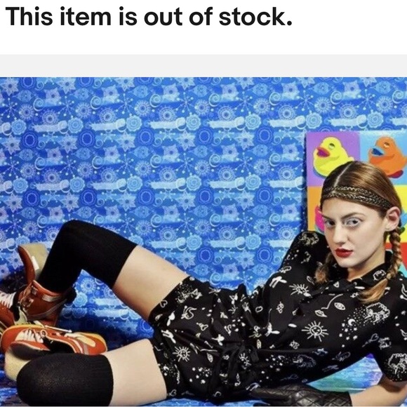 Sandro Paris 100% Silk Black and White Patterned Romper - Picture 4 of 8